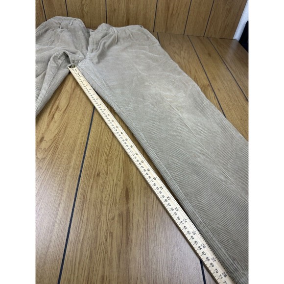 Woolrich Corduroy Pants Mens 36x30 Khaki Pleated Leg Suit Pants Cotton Straight - Picture 8 of 16